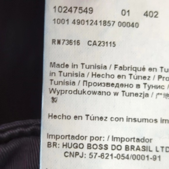 Boss Hugo Boss Pants Mens 34x32 Blue Chino Straight Work Business Preppy Cuffed - Picture 12 of 13